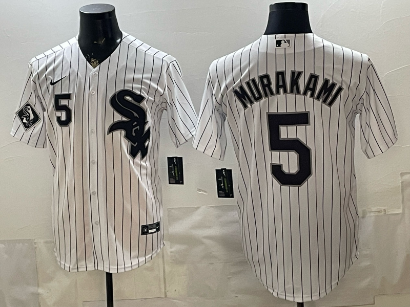 2026 Men Nike Chicago White Sox #5 Murakami white MLB Jersey 0522001
